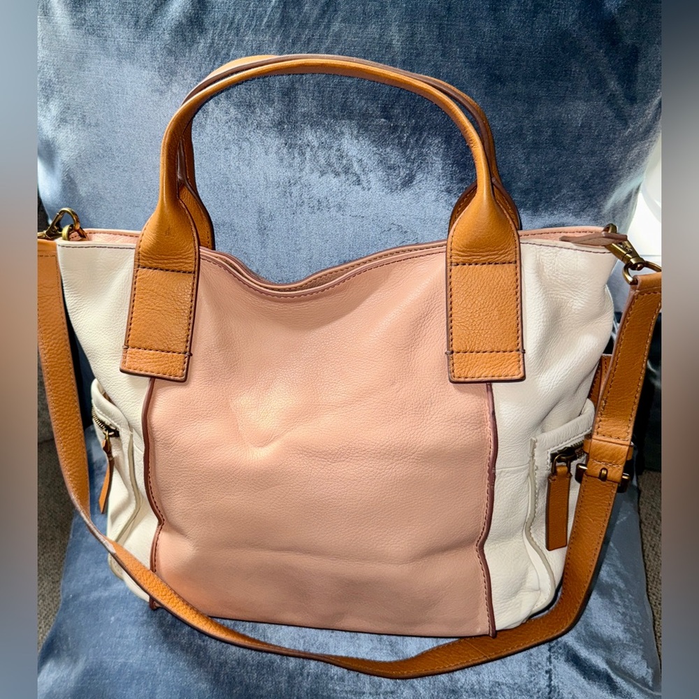 Fossil Emerson Colorblock Satchel